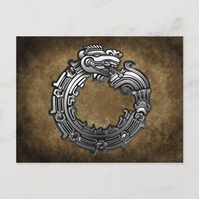 Silver Quetzalcoatl Postcard (Front)