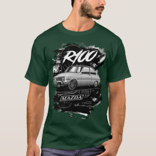 Silver R100 Retro Vintage Mazda Rotary Powered Wan T-Shirt