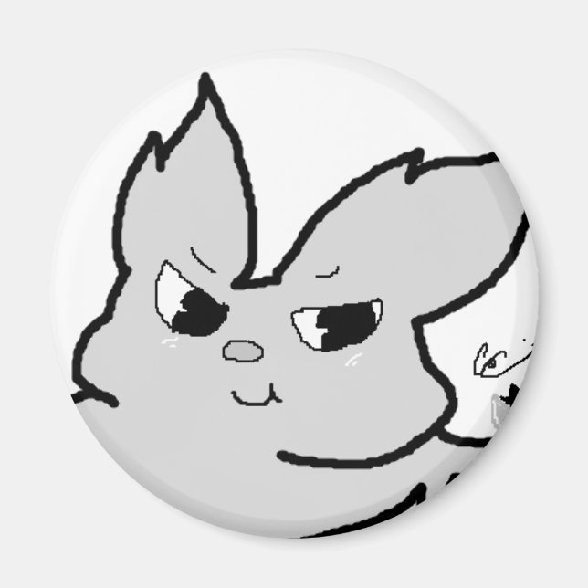 Silver Rabbit Magnet (Front)