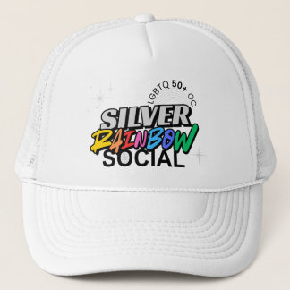 Silver Rainbow Social Baseball Hat