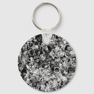 Silver ring background texture key ring