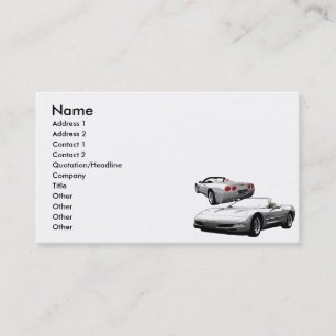 Silver Roadster Business Card