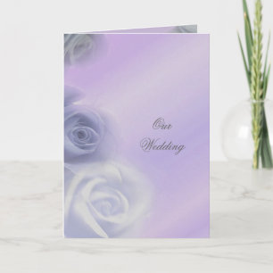 Silver Roses  Wedding Invitation Card