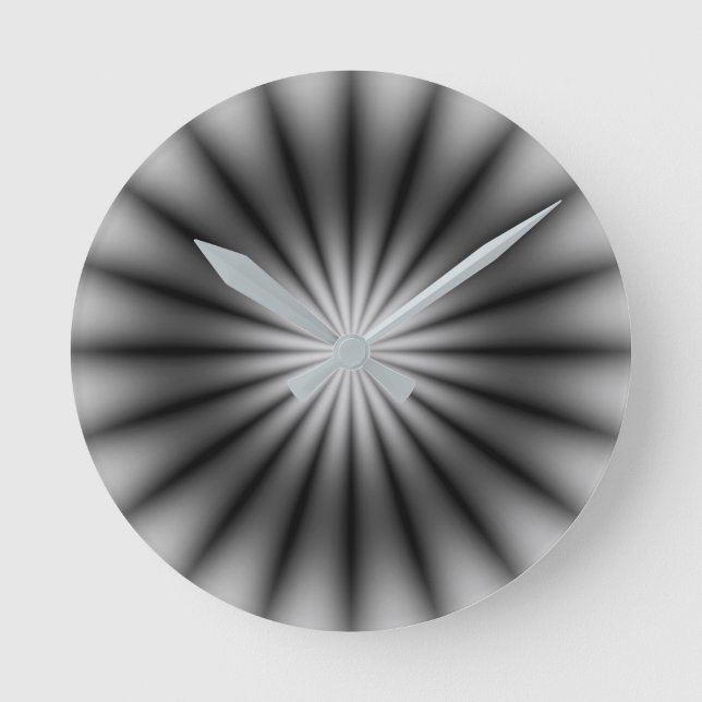 Silver Round Clock (Front)