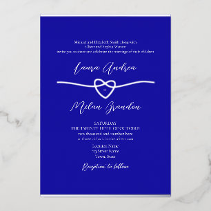 Silver Royal Blue Wedding