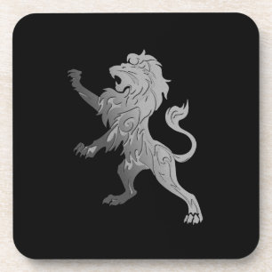 Silver Royal Lion Coaster