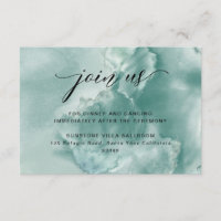 Silver Sage Watercolor Wedding Reception