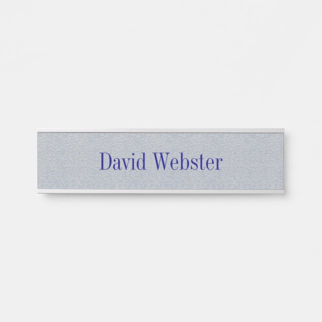 Silver Sands Grey Hanging Nameplate Door Sign (Front)