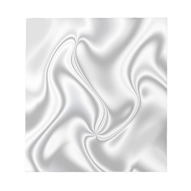 Silver Satin Notepad (Front)