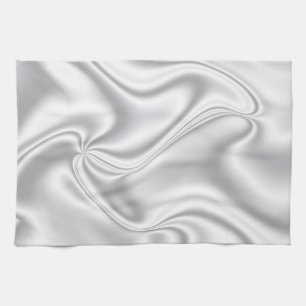 Silver Satin Tea Towel