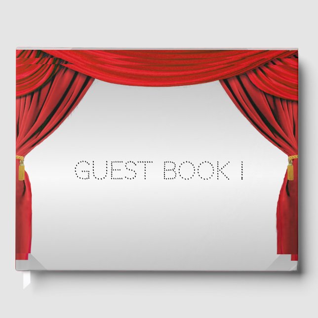 Silver Screen Movie Theme Guest Book (Front)