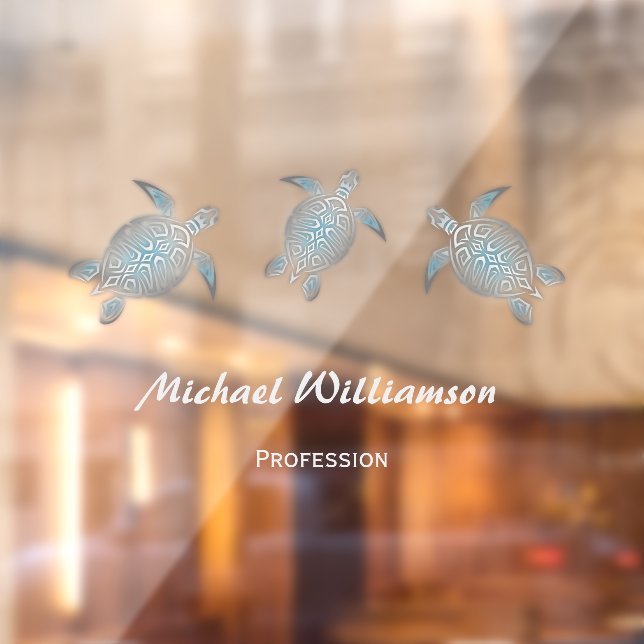 Silver Sea Turtle Turquoise Coastal  (Sheet 2)