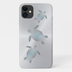 Silver Sea Turtles iPhone 11 Case