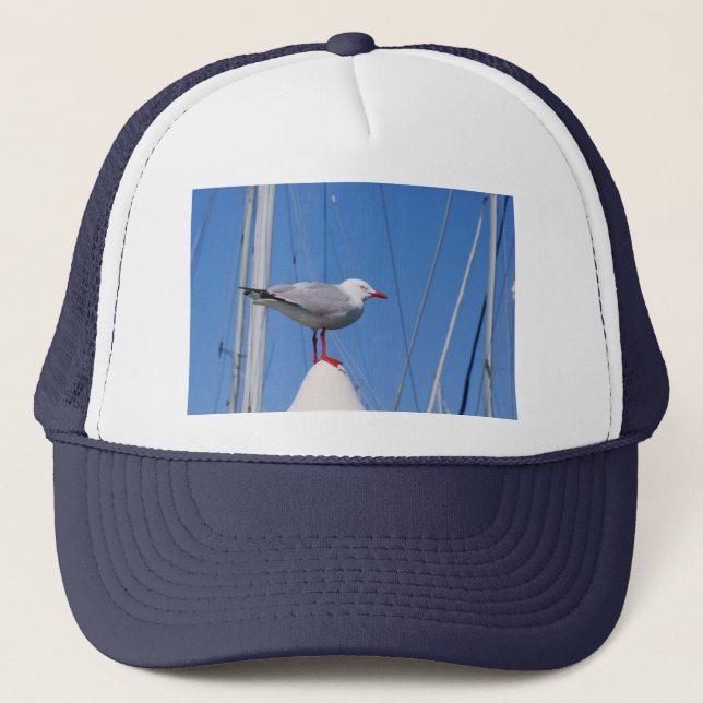 Silver Seagull Trucker Hat (Front)