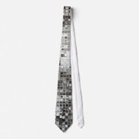 Silver Sequin Dazzle Glitz Glam Disco Mens Tie