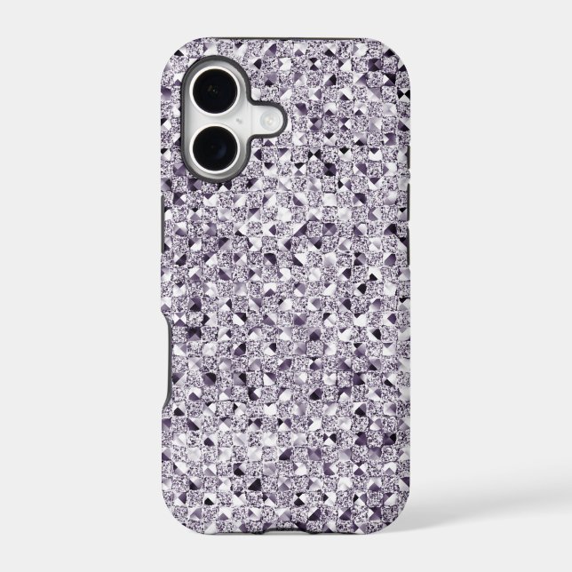 Silver Sequin Effect Phone Cases (Back)