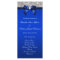 Silver Sequin Royal Blue Bow Wedding Program