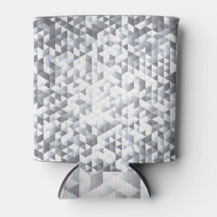 Silver Sequins: Glittering Mosaic Background Can Cooler
