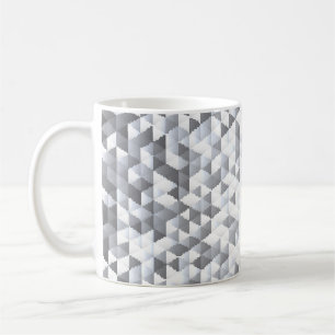 Silver Sequins: Glittering Mosaic Background Coffee Mug