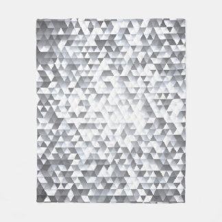 Silver Sequins: Glittering Mosaic Background Fleece Blanket