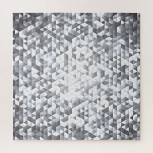 Silver Sequins: Glittering Mosaic Background Jigsaw Puzzle