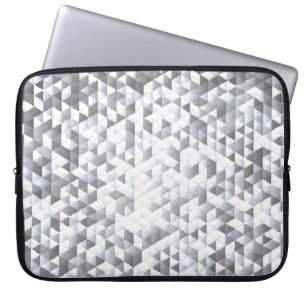 Silver Sequins: Glittering Mosaic Background Laptop Sleeve