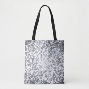 Silver Sequins: Glittering Mosaic Background Tote Bag
