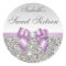 Silver Sequins Lilac Bow Diamond Sweet Sixteen