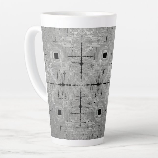 Silver Serenade Latte Mug (Left Angle)