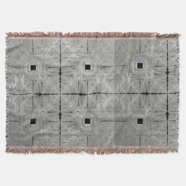 Silver Serenade Throw Blanket (Front)
