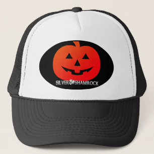 Silver Shamrock Jack O'Lanternrn Trucker Hat