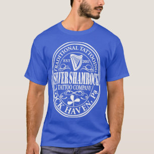 Silver Shamrock Tattoo Company Mono White Stout Lo T-Shirt