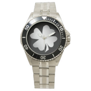 Silver Shamrock Watch