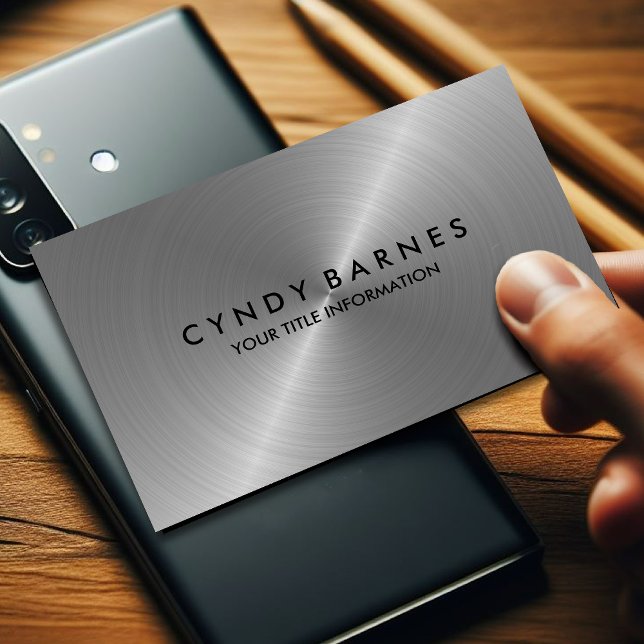 Silver Sheen Business Card (Creator Uploaded)