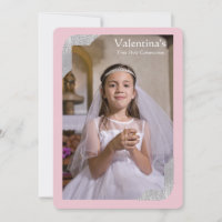Silver Shimmer Corners Photo Pk First Communion
