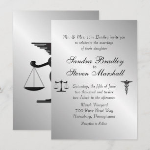 Silver Shine Medical and Legal Union Invitation