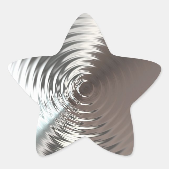 Silver Shining Star Star Sticker (Front)