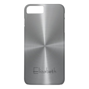 Silver Shiny Steel Metal iPhone 8 Plus/7 Plus Case