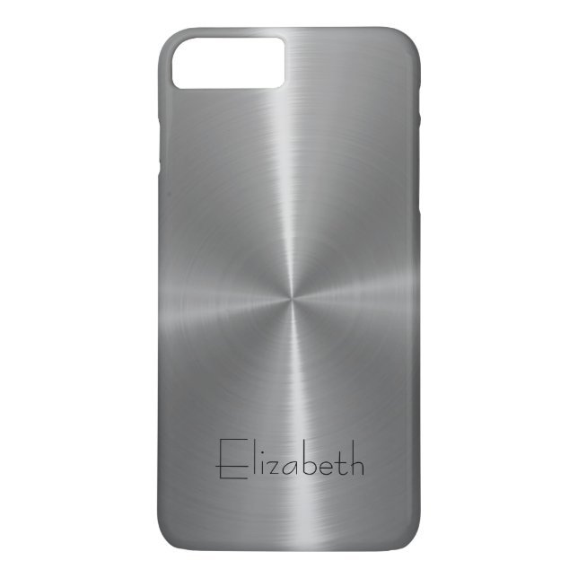 Silver Shiny Steel Metal Case-Mate iPhone Case (Back)