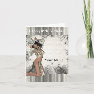 Silver showgirl  16th birthday card