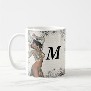 Silver showgirl coffee mug