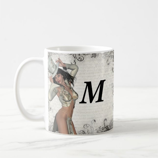 Silver showgirl coffee mug (Left)