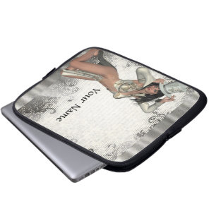 Silver showgirl laptop sleeve