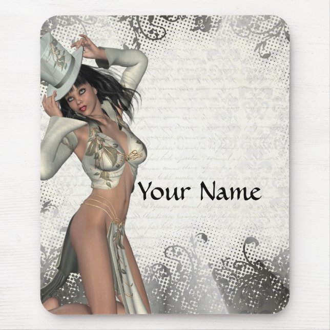Silver showgirl mouse pad (Front)