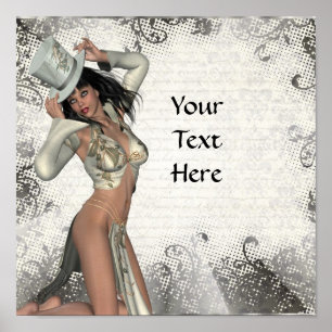 Silver showgirl poster