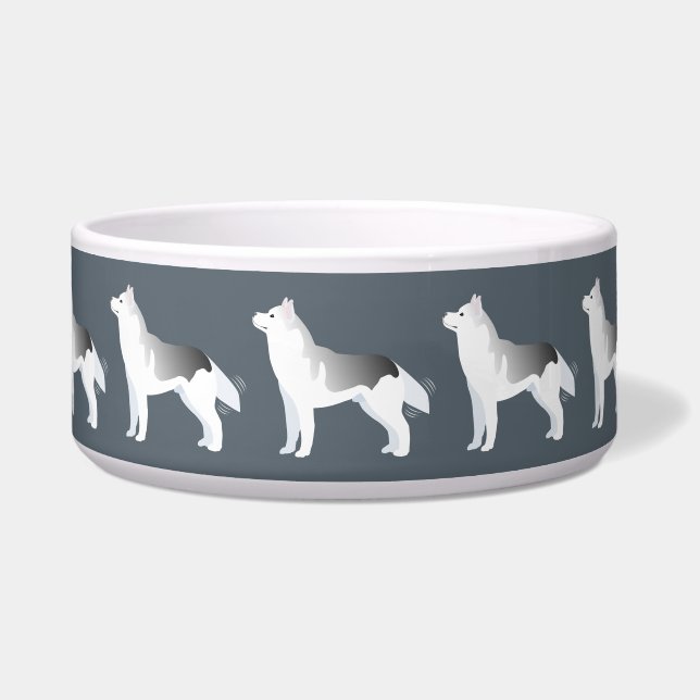 Silver Siberian Husky Basic Breed Customisable (Front)