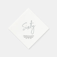 Silver Sixty | Modern Adult 60th Birthday Party