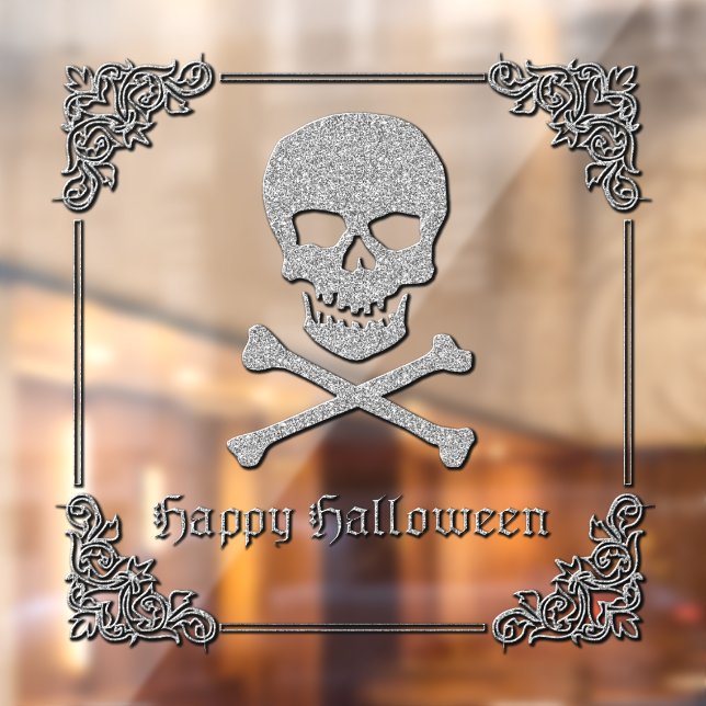 Silver Skull & Crossbones Halloween (Sheet 2)