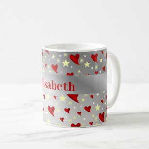 silver,smile, coloured, hearts, gold, mask, happy, coffee mug