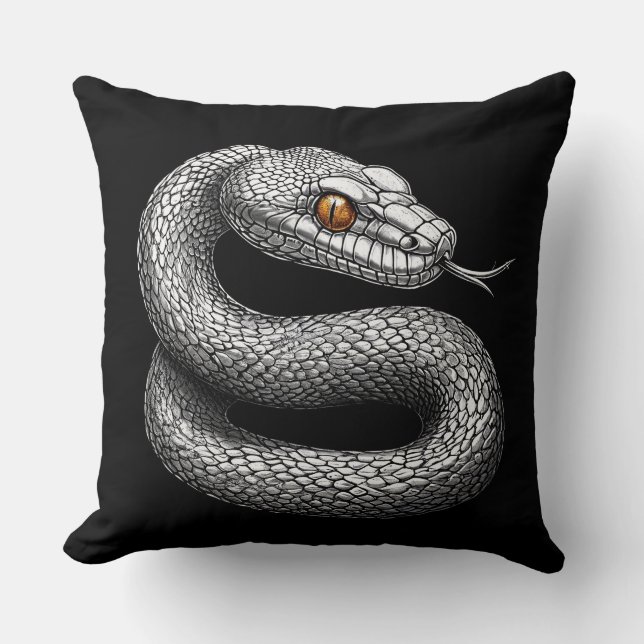 Silver snake cushion (Front)
